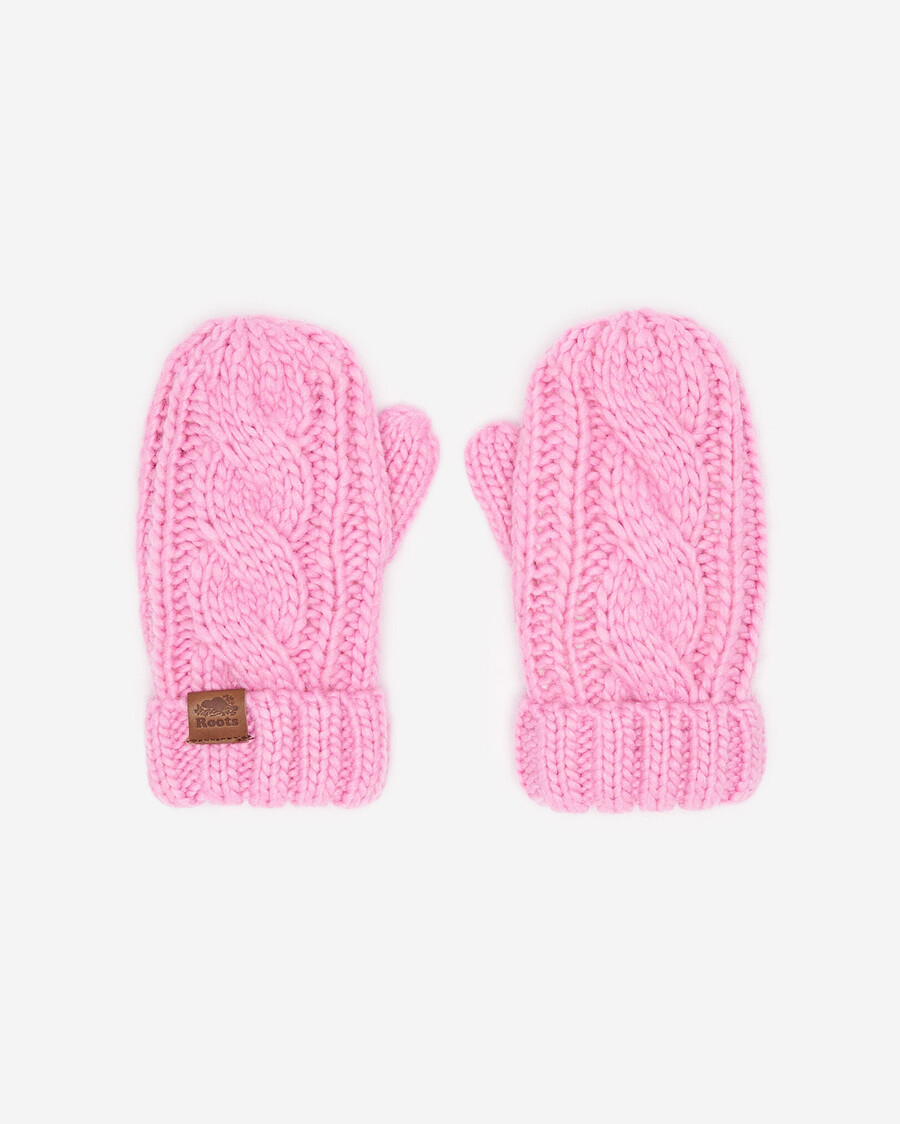 manopla de cable olivia para bebés y niños pequeños