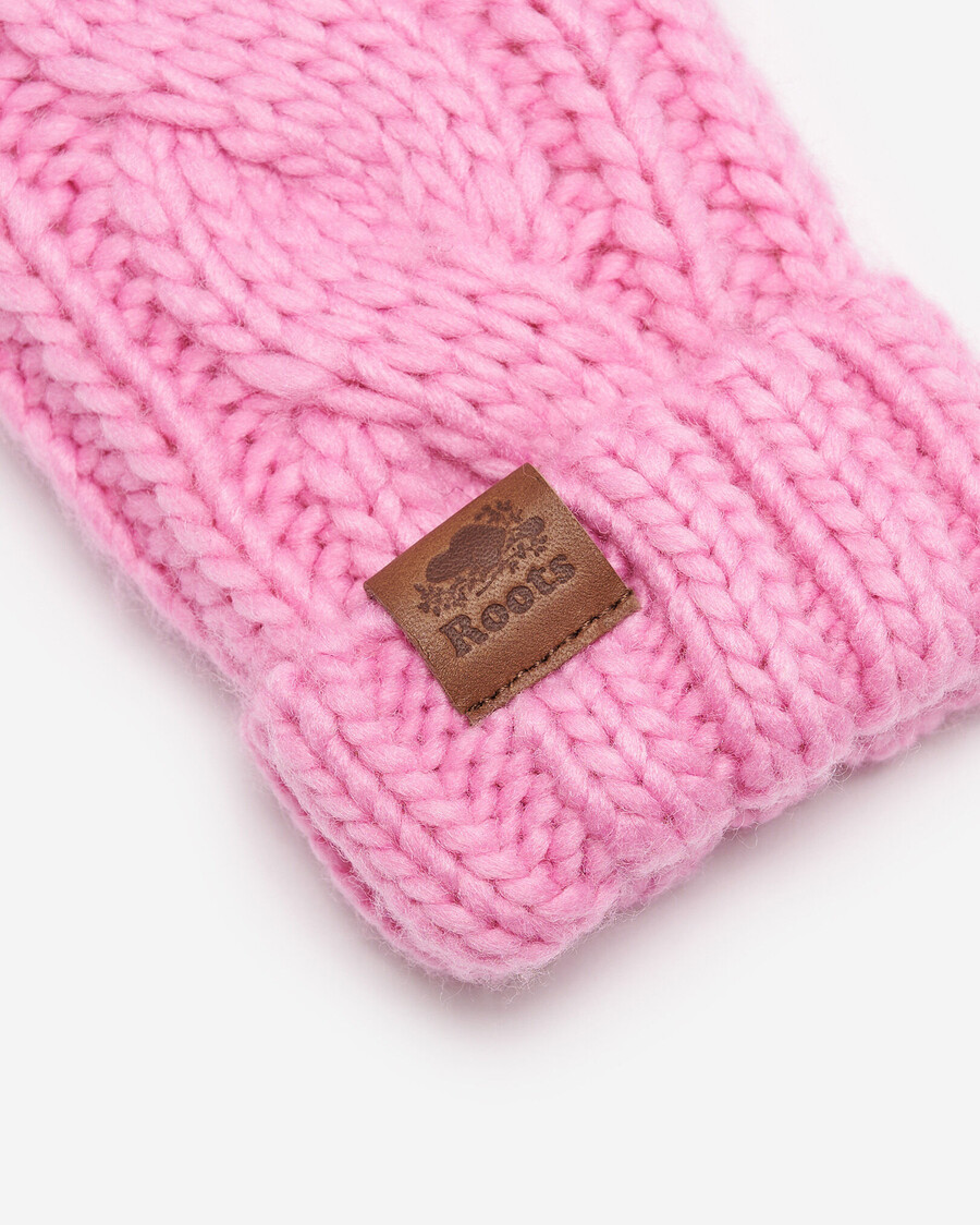 manopla de cable olivia para bebés y niños pequeños