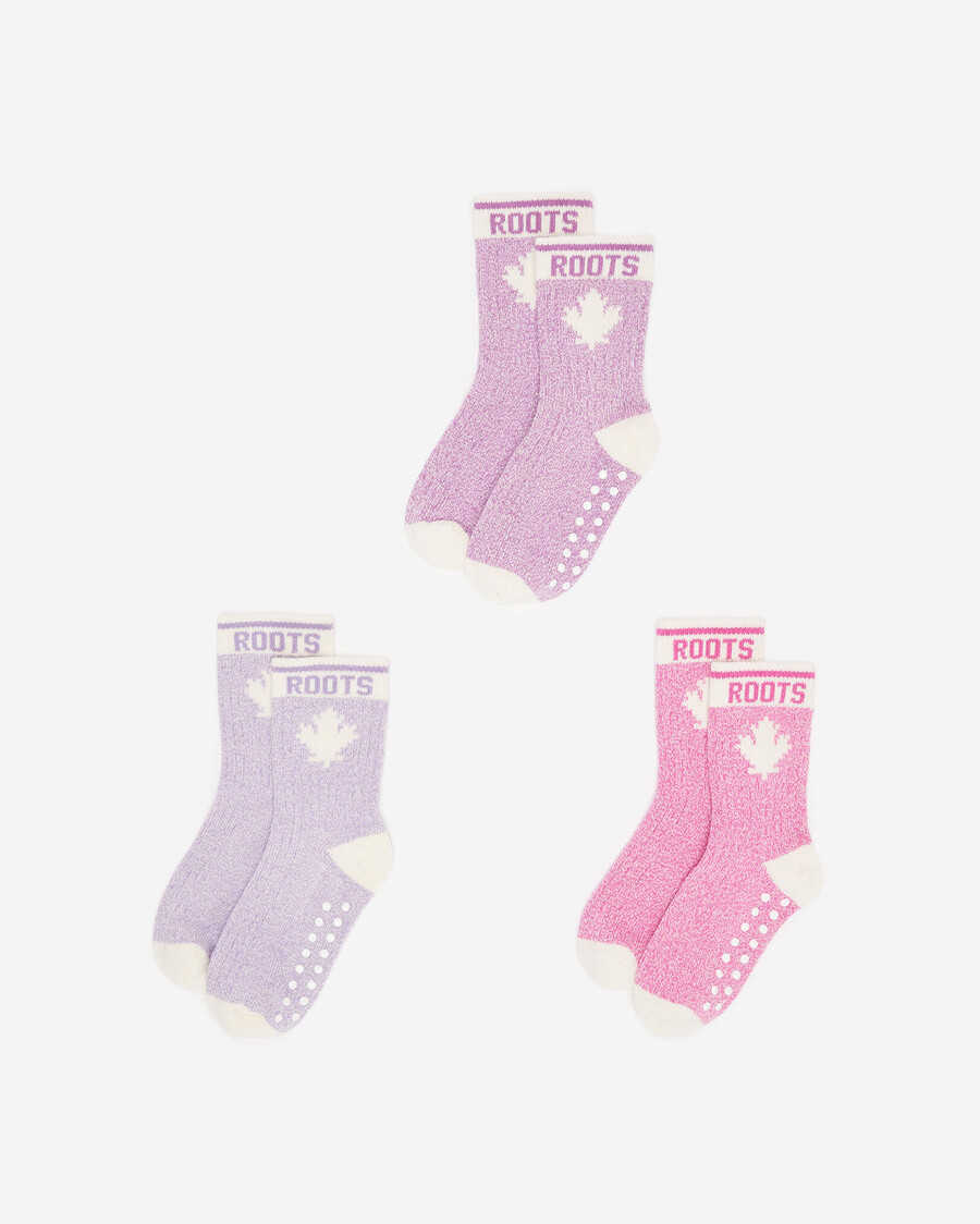 paquete de 3 calcetines de arce para bebés y niños pequeños