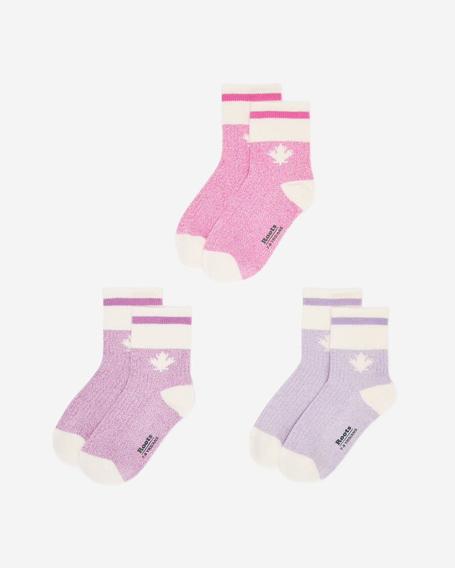 paquete de 3 calcetines de arce para niños