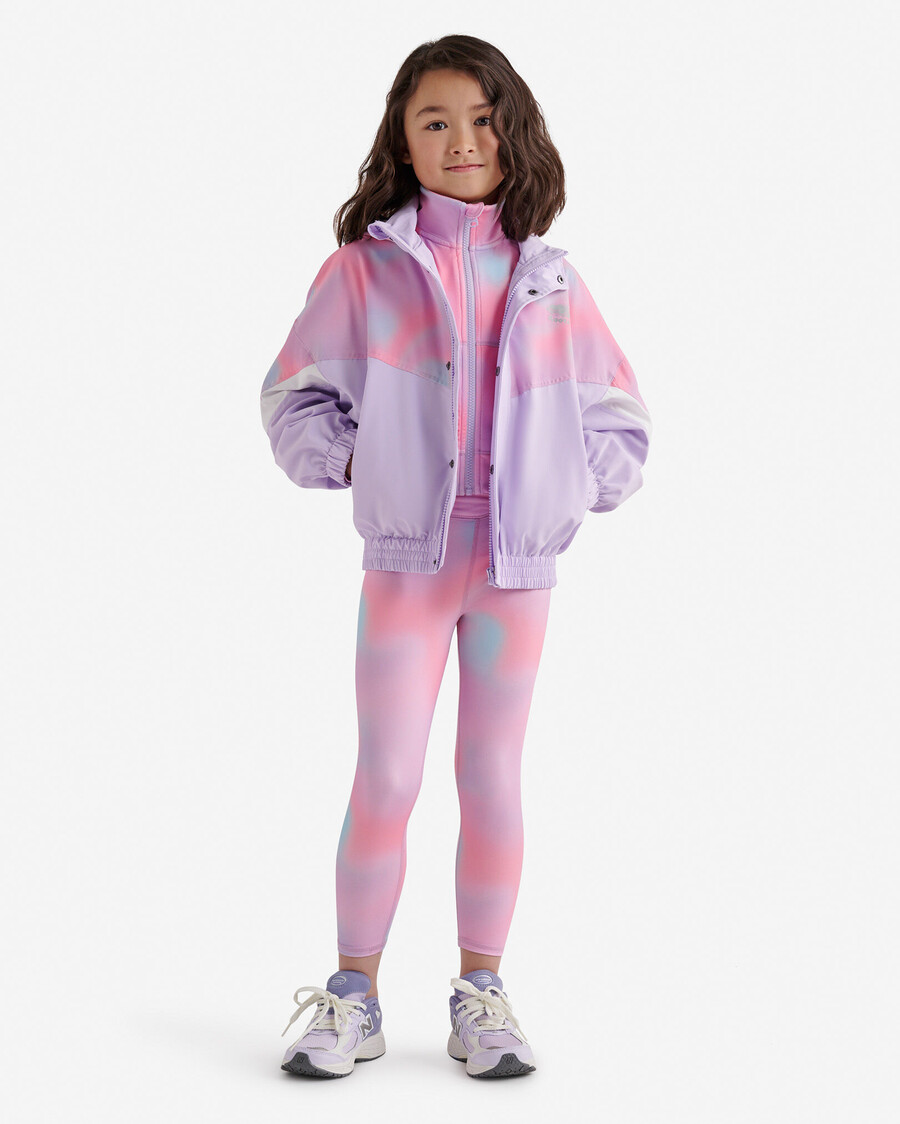 chaqueta deportiva con cremallera para niñas
