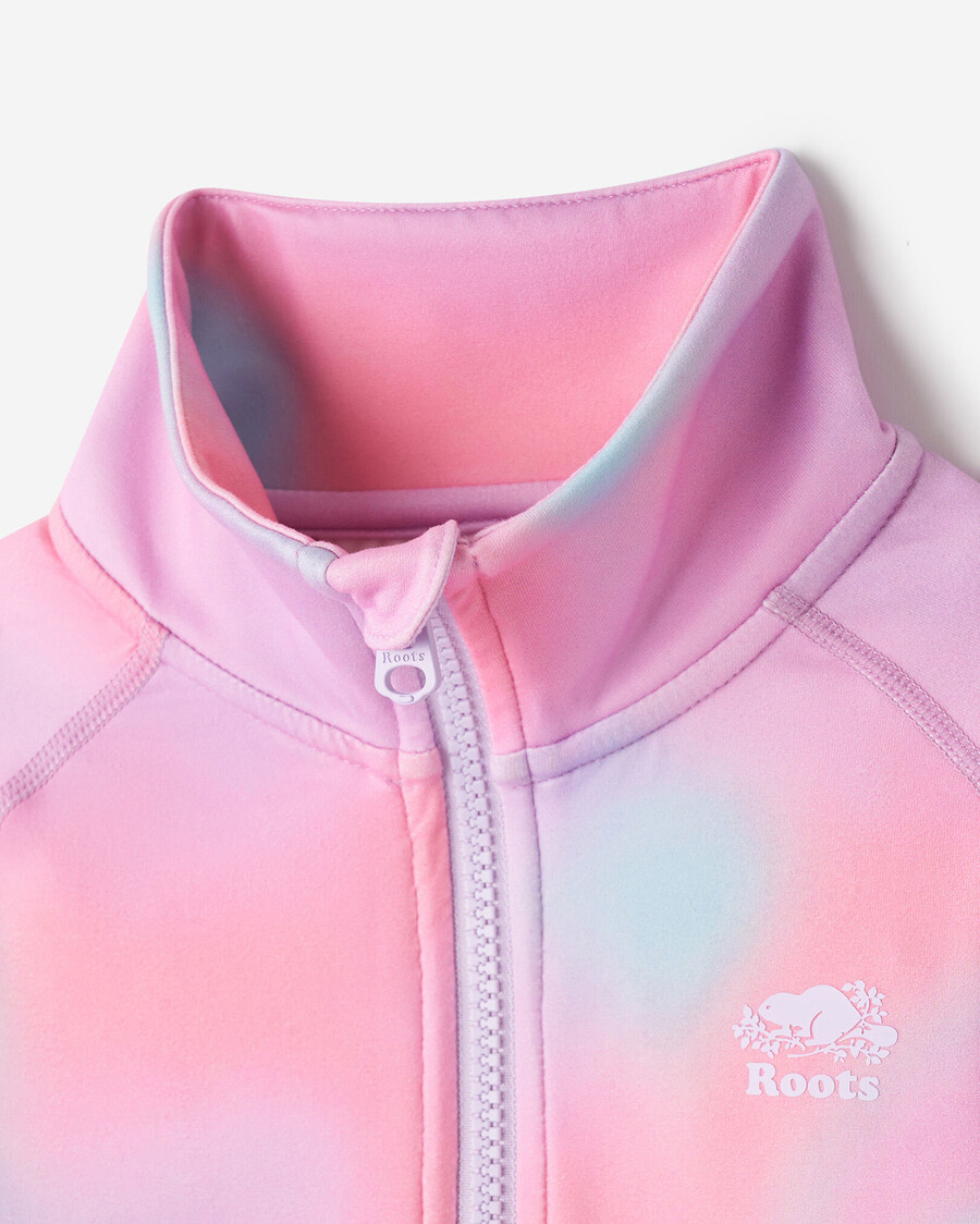 chaqueta deportiva con cremallera para niñas