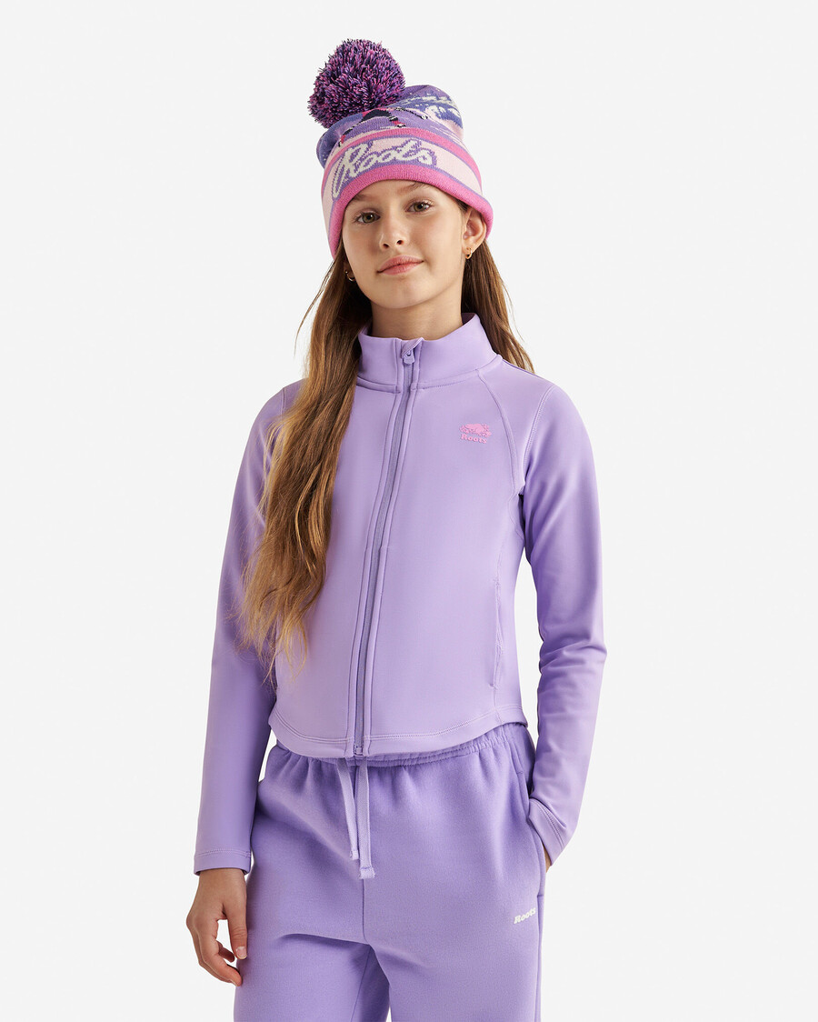 chaqueta deportiva cálida y activa para niñas