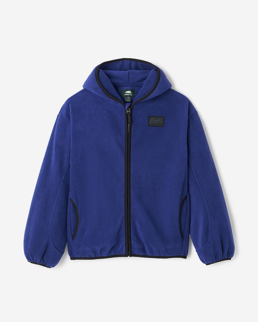 sudadera con capucha y cremallera completa de microfibra activa para niños
