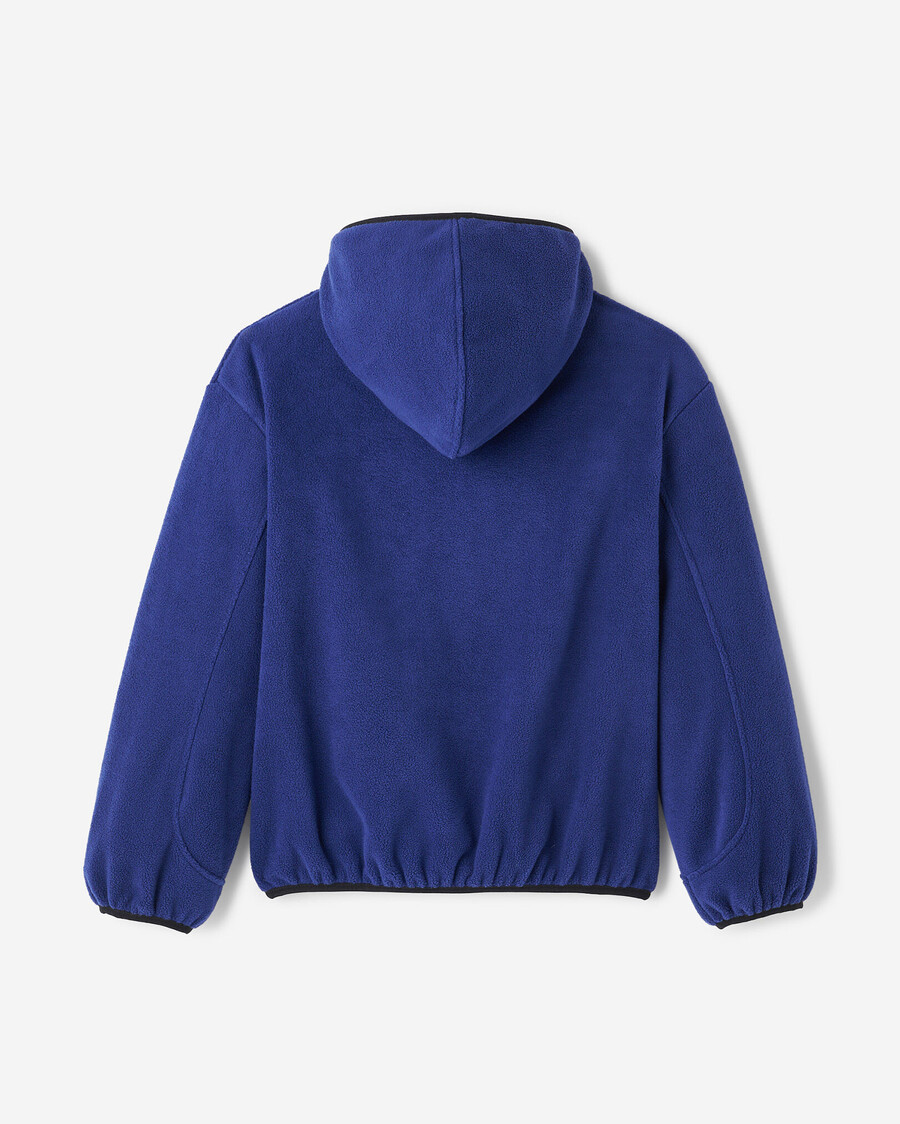 sudadera con capucha y cremallera completa de microfibra activa para niños