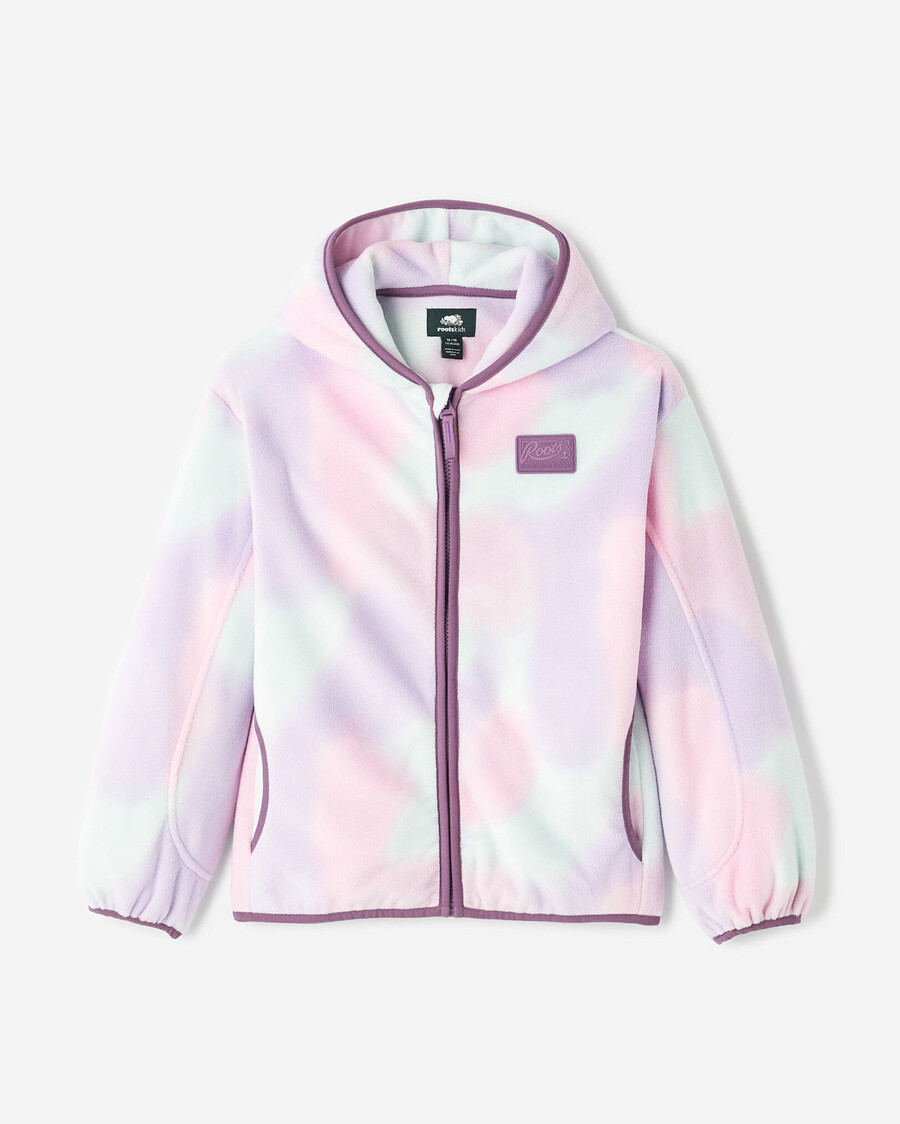 sudadera con capucha y cremallera completa de microfibra activa para niños