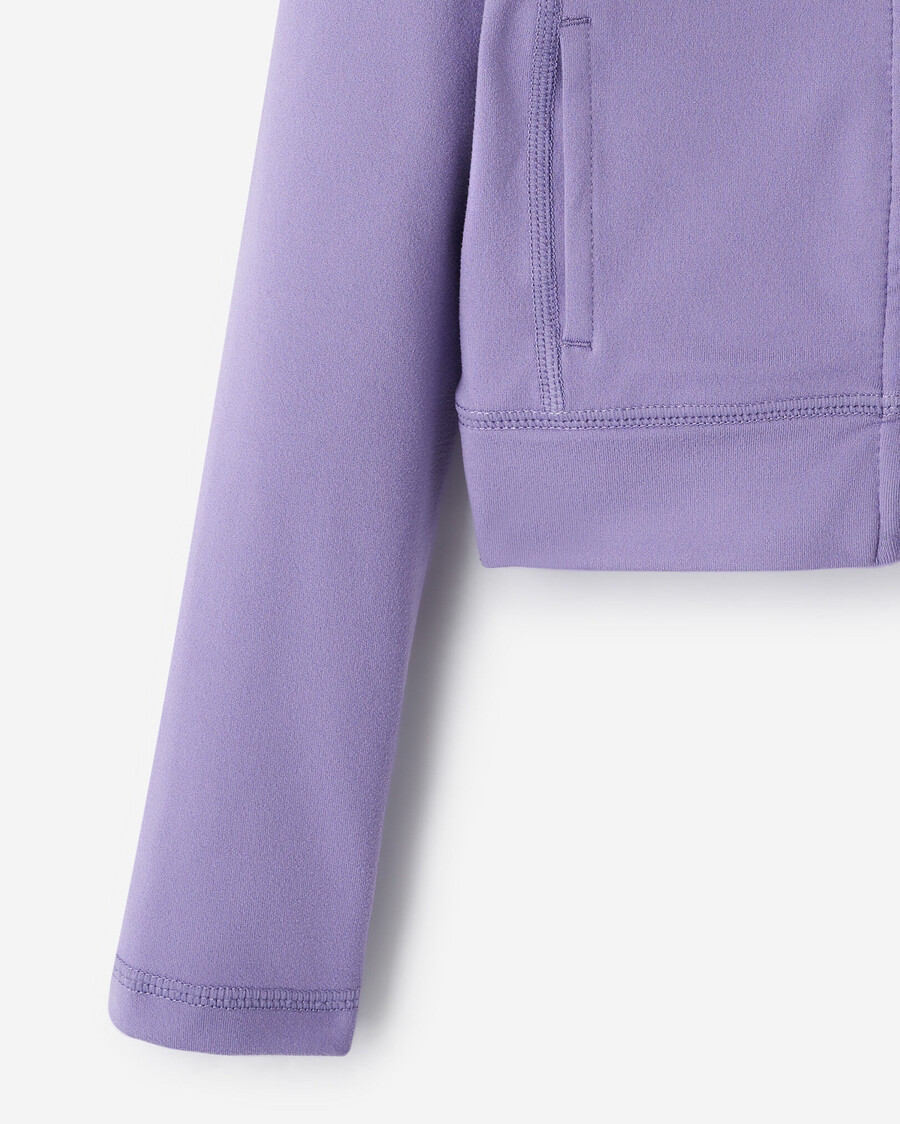 chaqueta deportiva con cremallera activa para niñas pequeñas