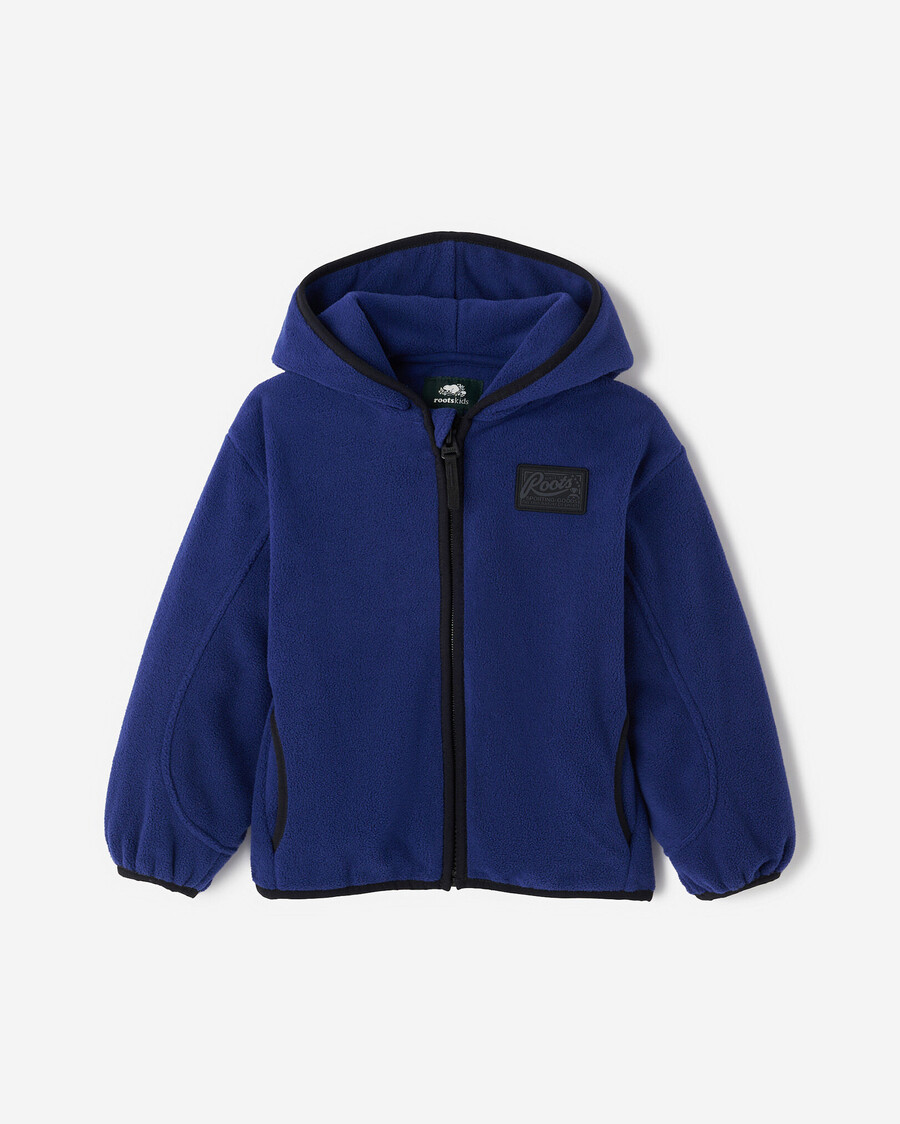 sudadera con capucha y cremallera completa de microfibra activa para niños pequeños