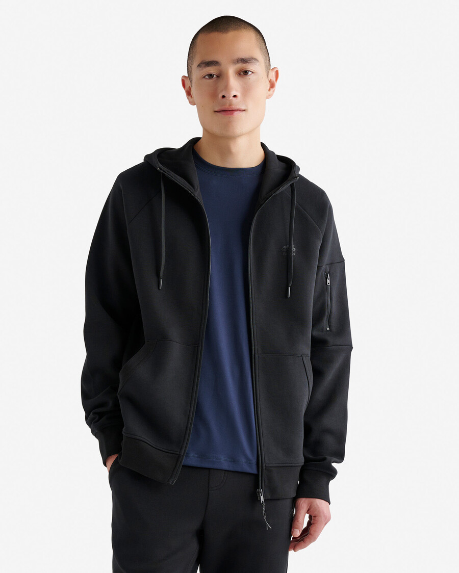 sudadera con capucha y cremallera completa recover interlock