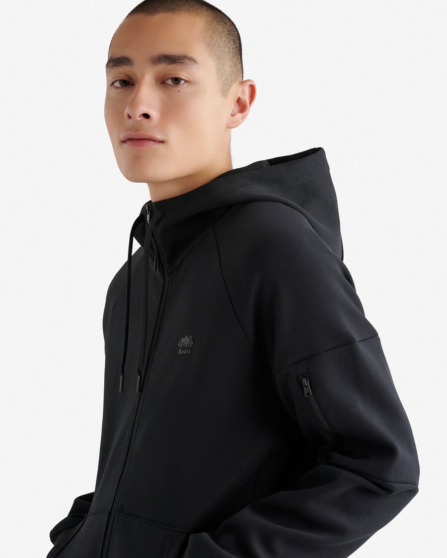 sudadera con capucha y cremallera completa recover interlock
