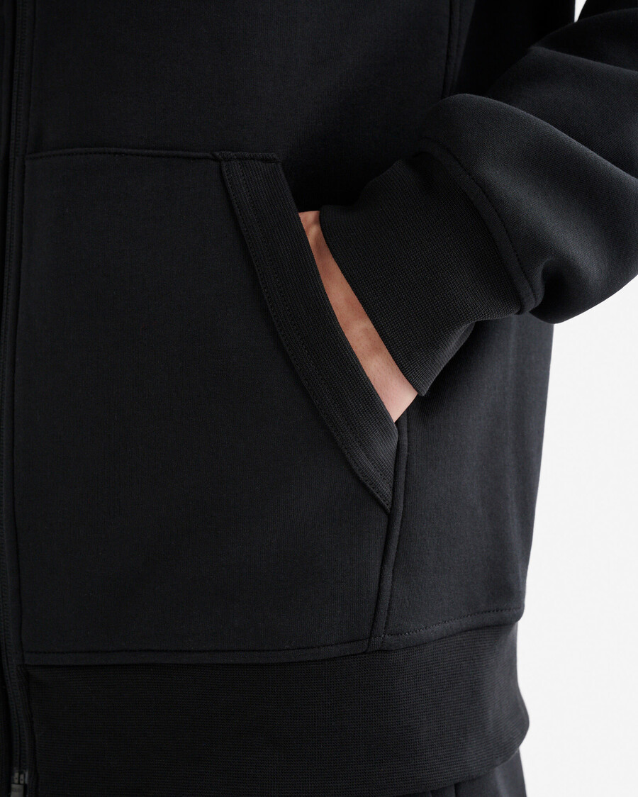 sudadera con capucha y cremallera completa recover interlock