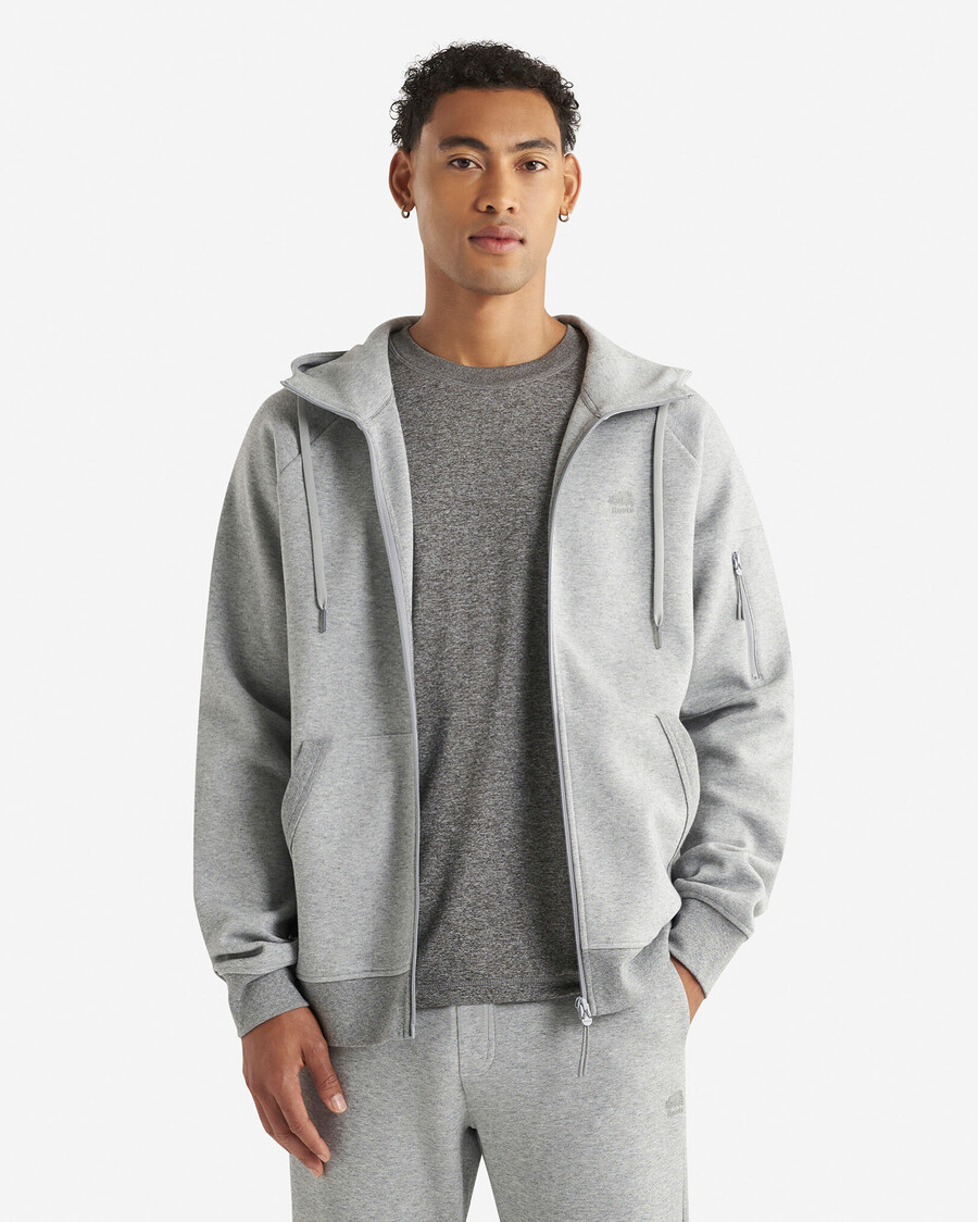 sudadera con capucha y cremallera completa recover interlock