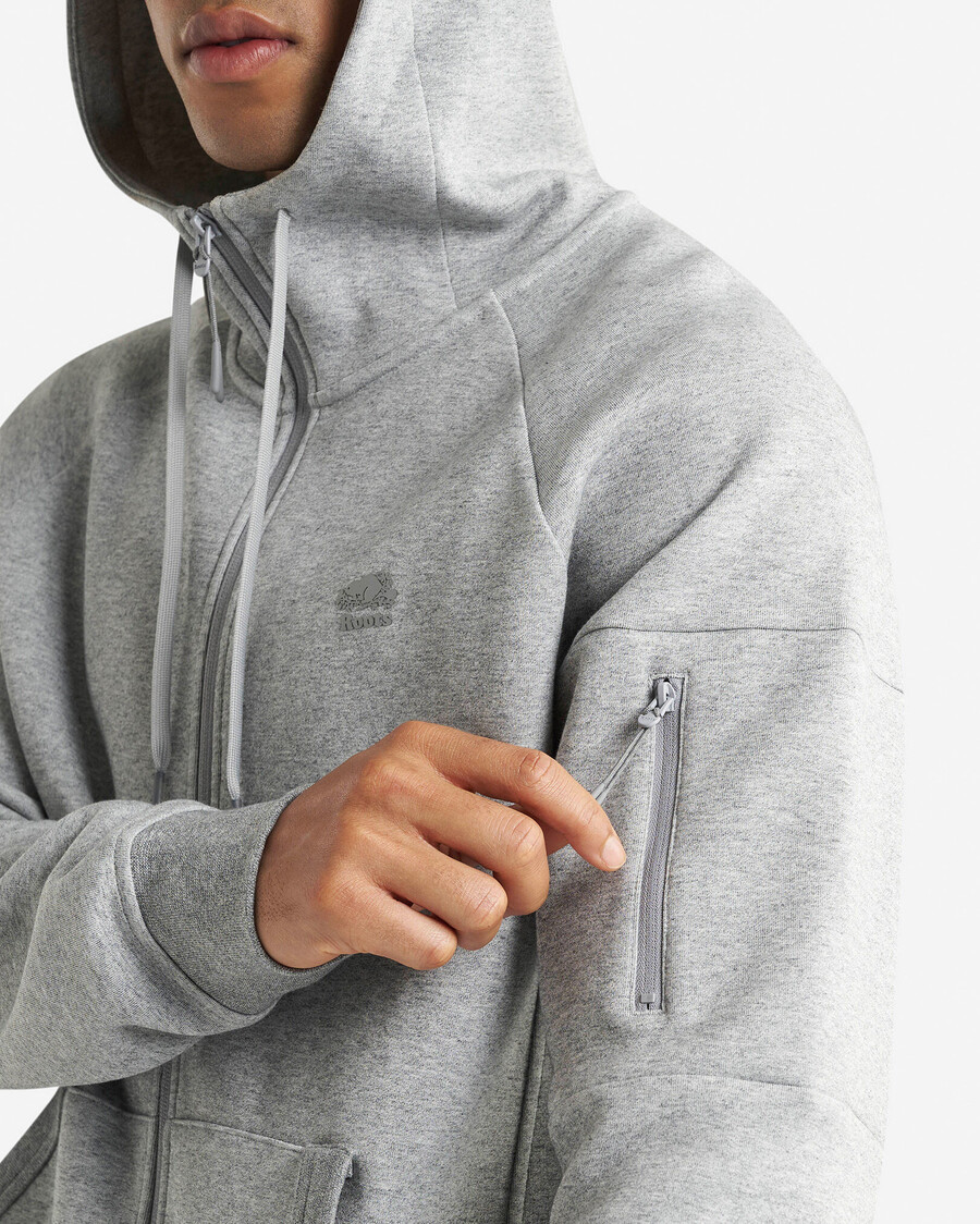 sudadera con capucha y cremallera completa recover interlock