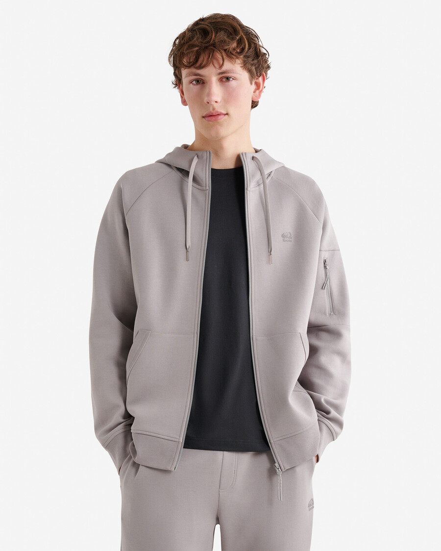 sudadera con capucha y cremallera completa recover interlock