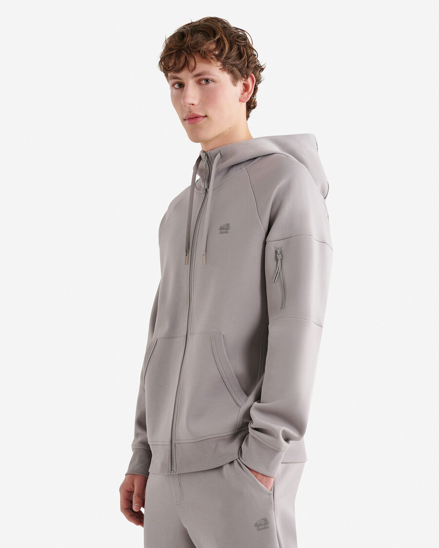 sudadera con capucha y cremallera completa recover interlock