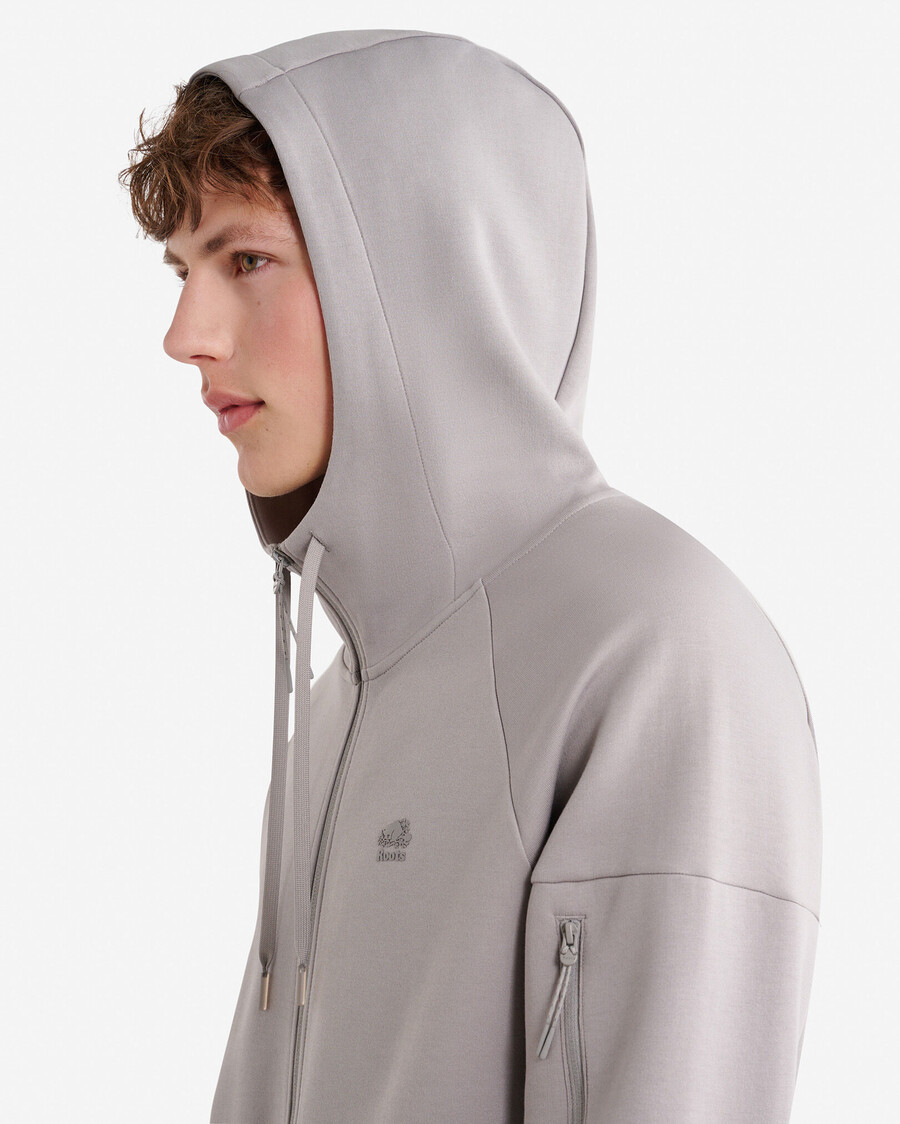 sudadera con capucha y cremallera completa recover interlock