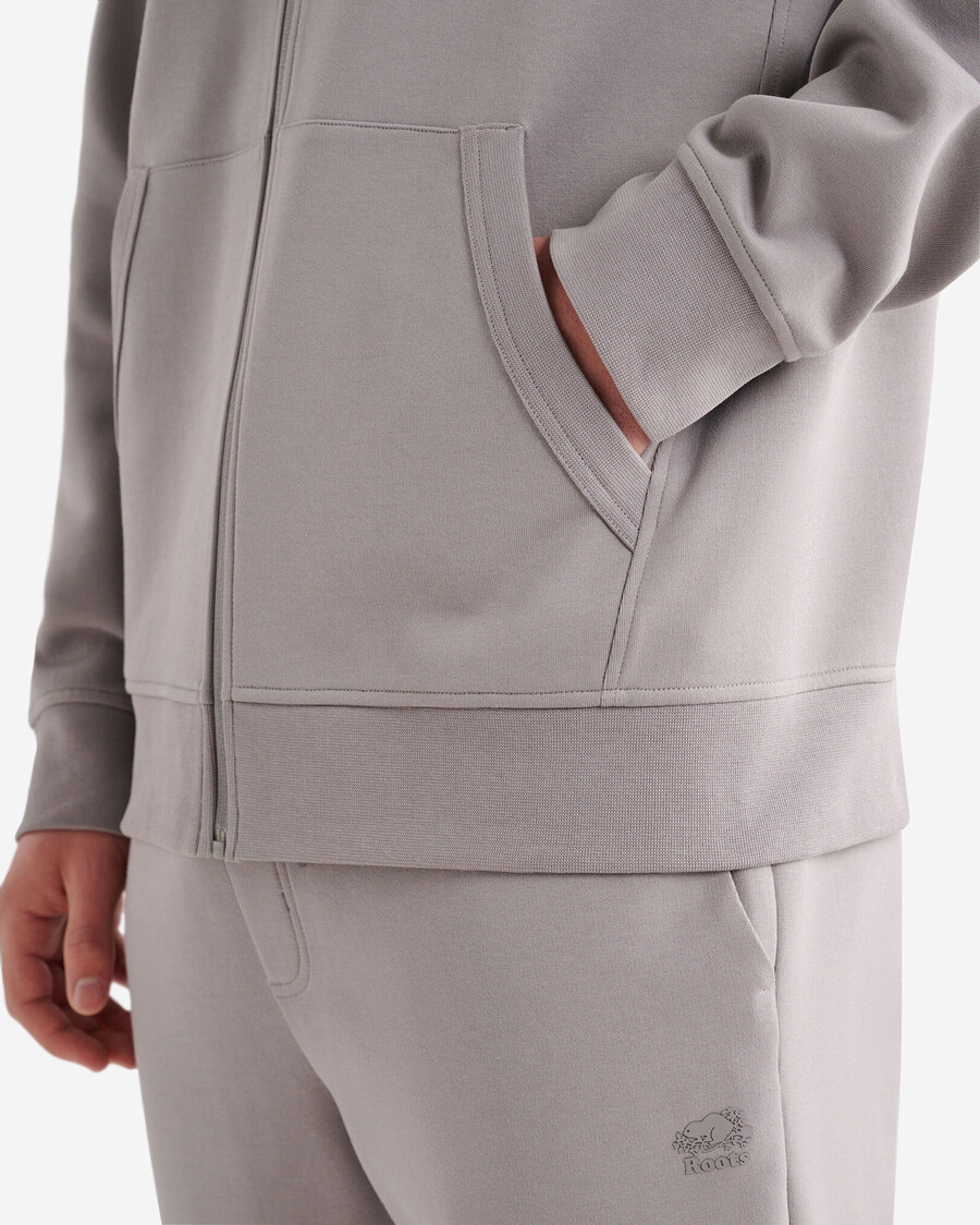 sudadera con capucha y cremallera completa recover interlock
