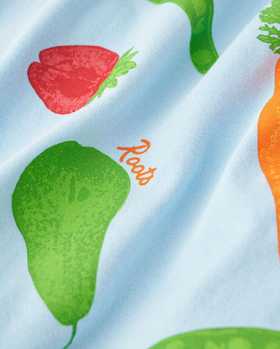pantalón corto con estampado de jardín para niñas