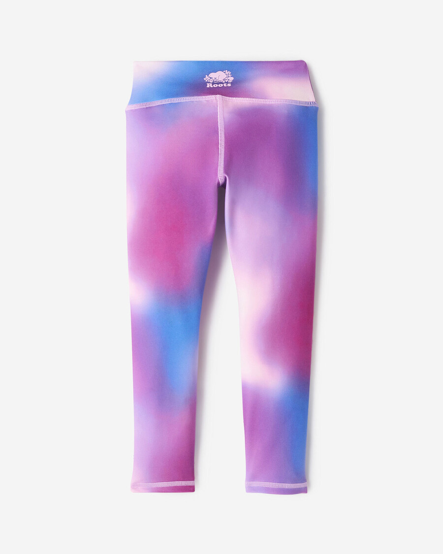 leggings envolventes activos para niñas pequeñas
