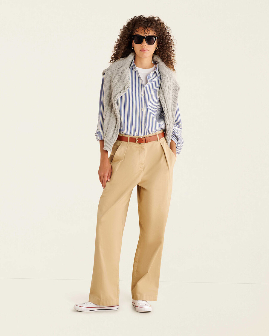 pantalón plisado dauphin