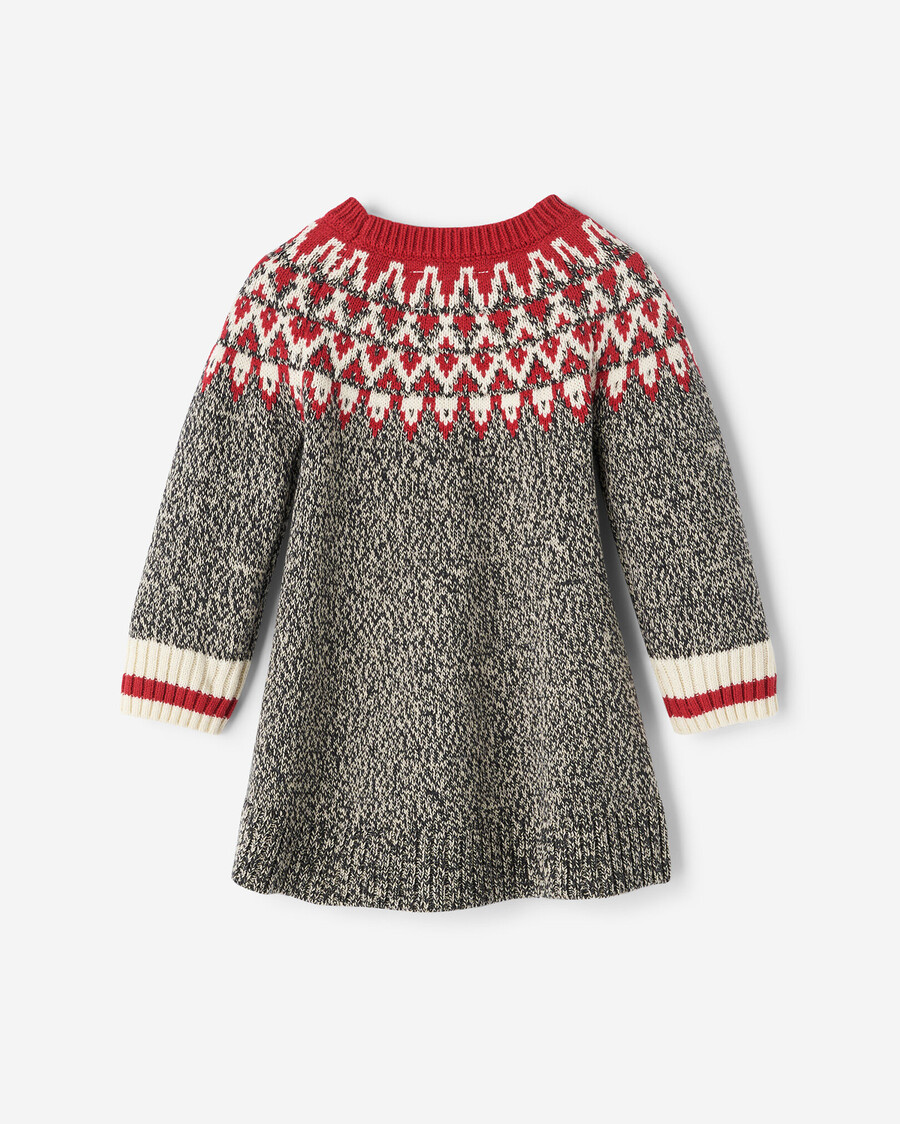 vestido tipo suéter baby cabin fair isle