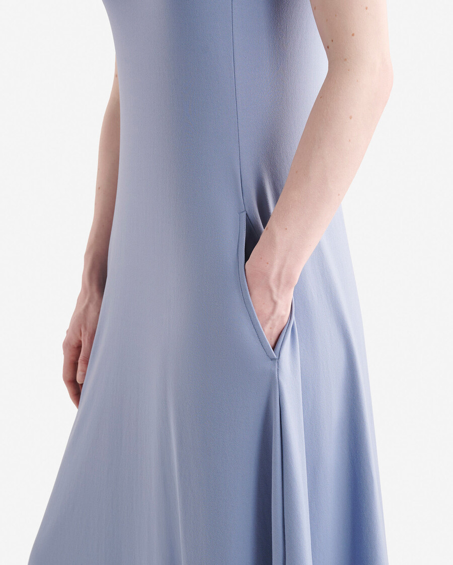 vestido midi de tirantes de punto renew