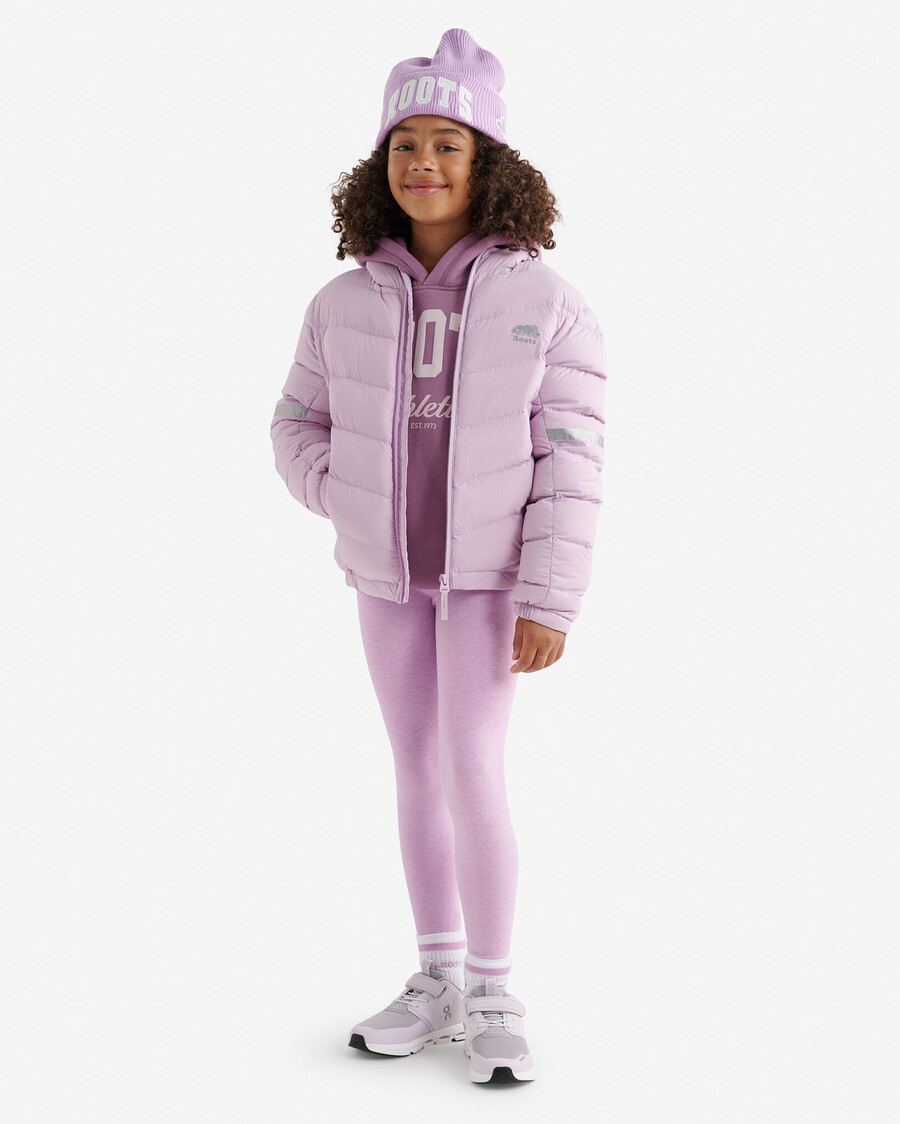 chaqueta plegable de plumón roots para niños