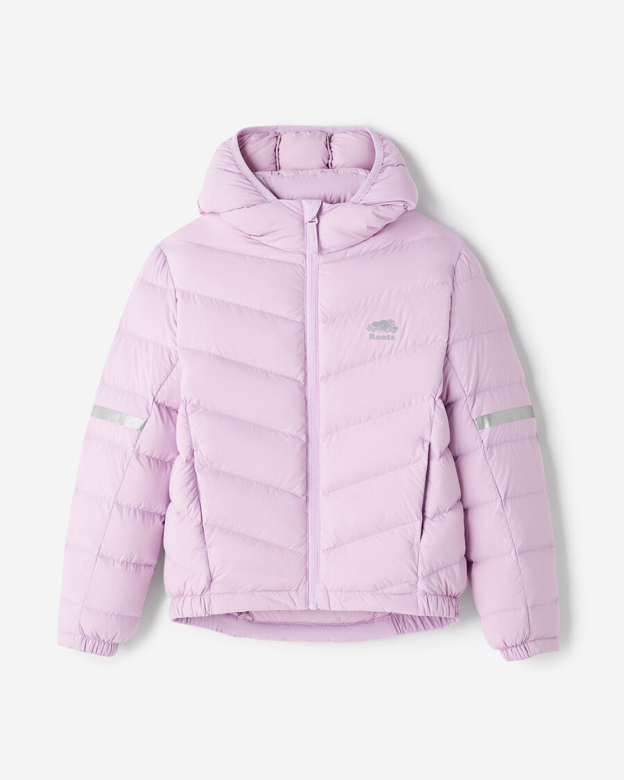 chaqueta plegable de plumón roots para niños