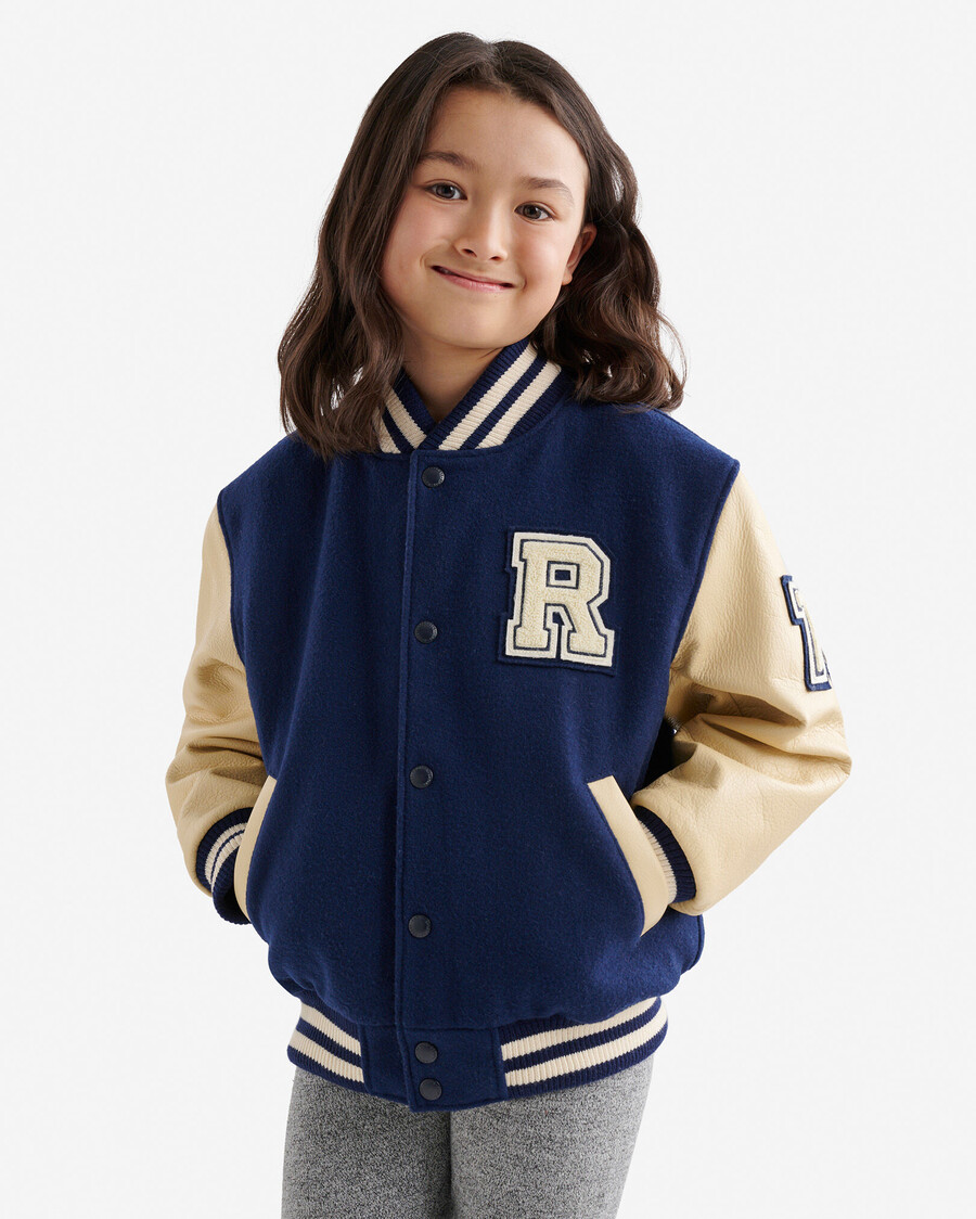chaqueta universitaria vintage para niños 2.0