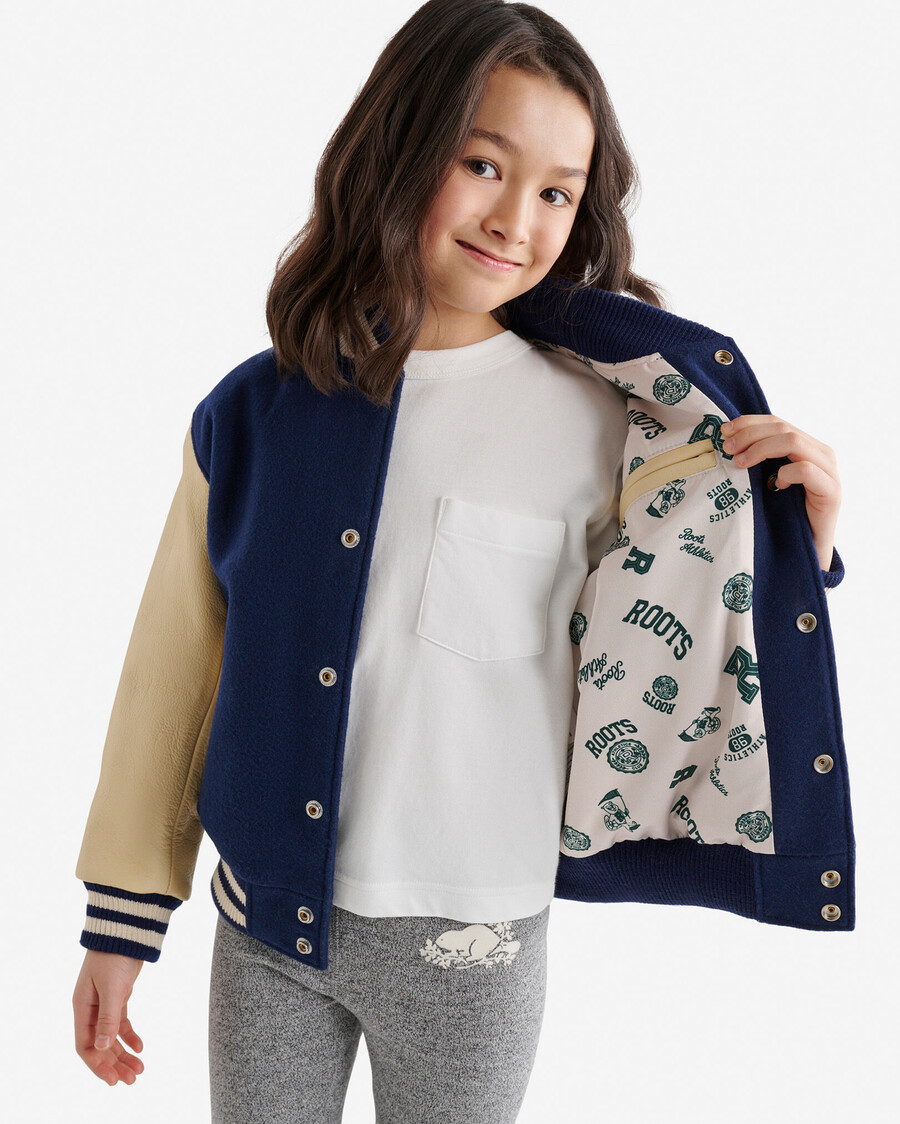 chaqueta universitaria vintage para niños 2.0