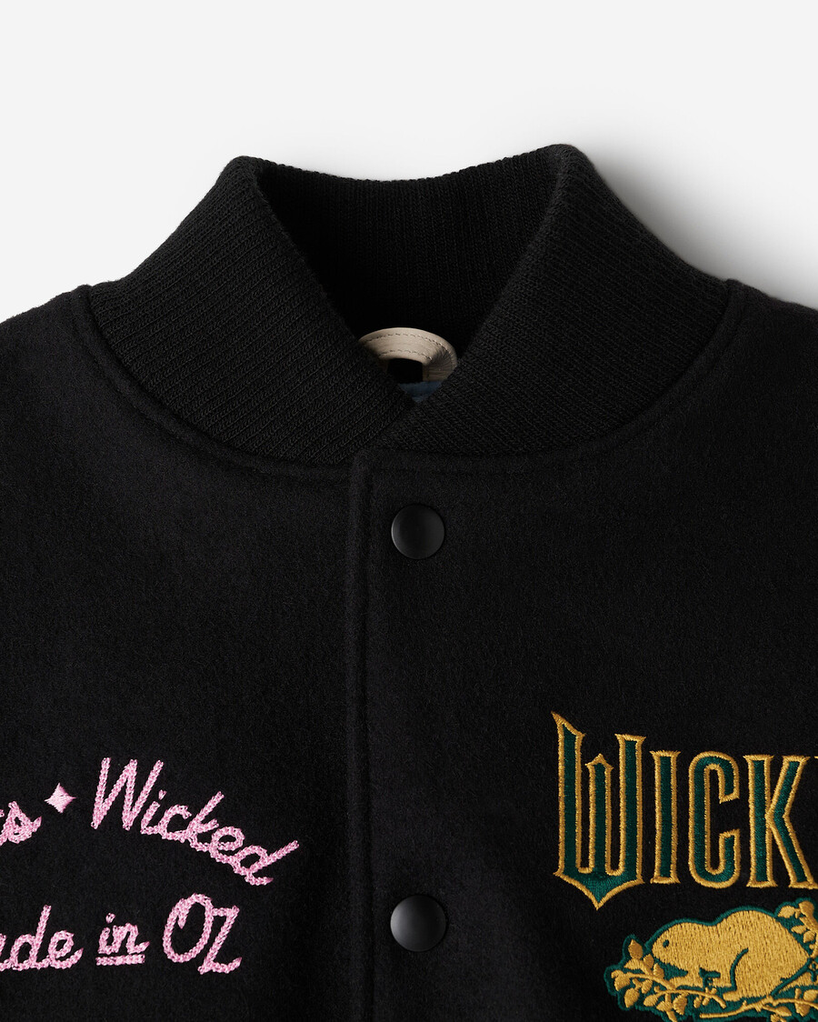 chaqueta universitaria infantil roots x wicked