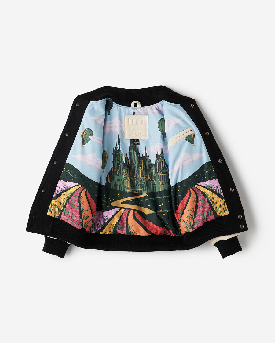 chaqueta universitaria infantil roots x wicked