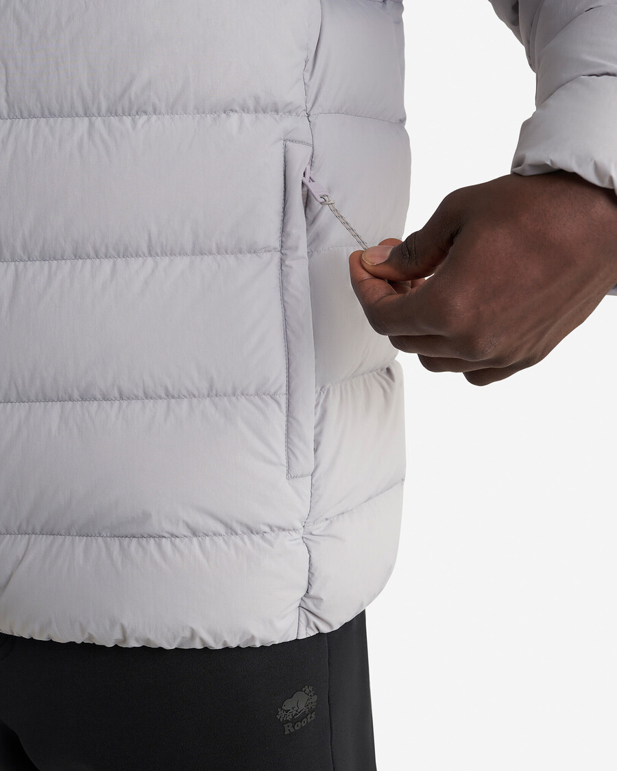 chaqueta plegable roots down