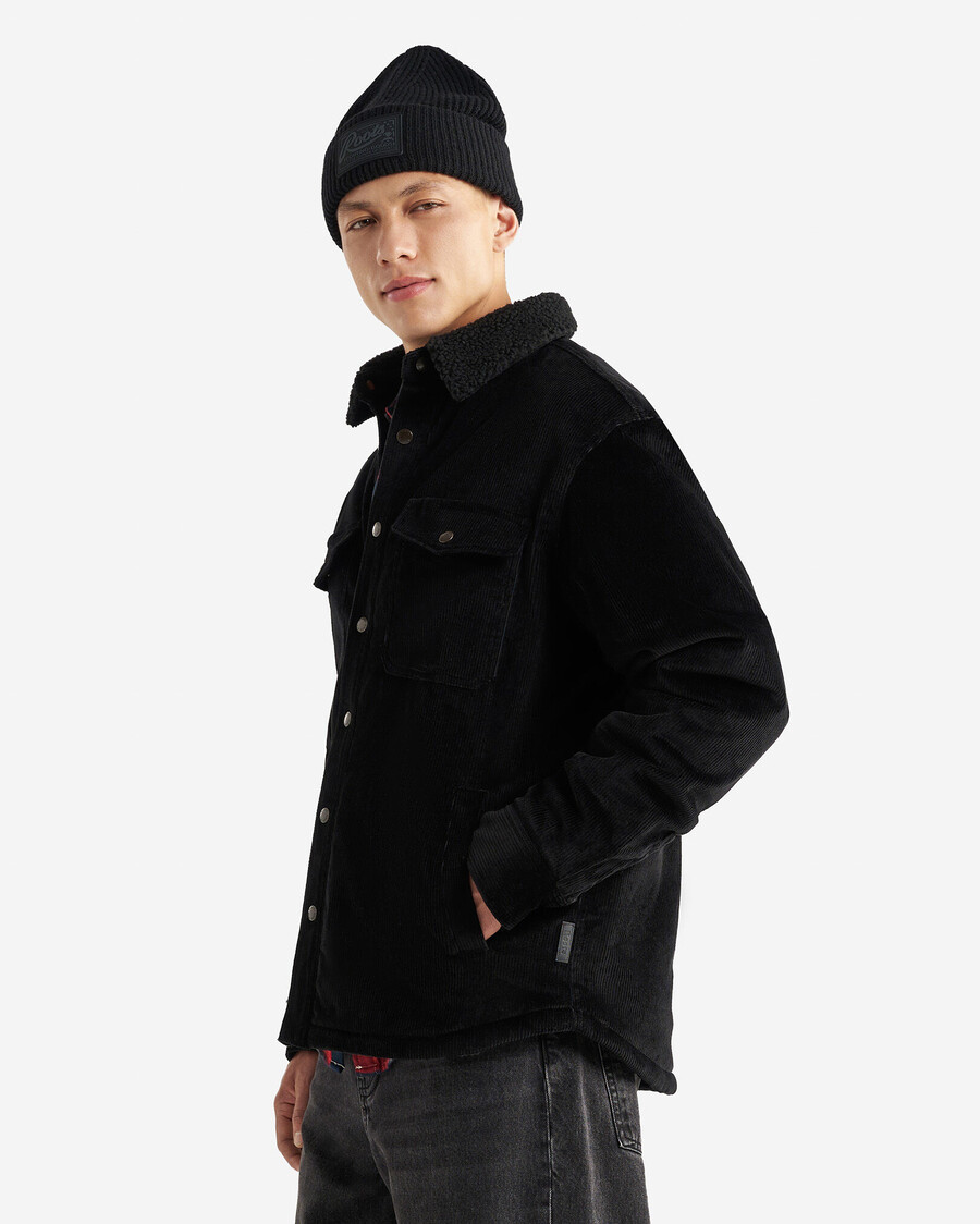 chaqueta con forro polar de pana