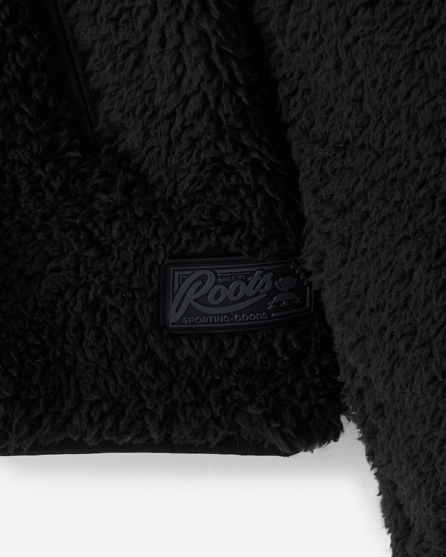 chaqueta de forro polar de piel de oveja creekside con media cremallera