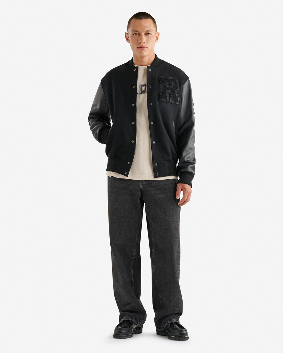 chaqueta universitaria vintage para hombre