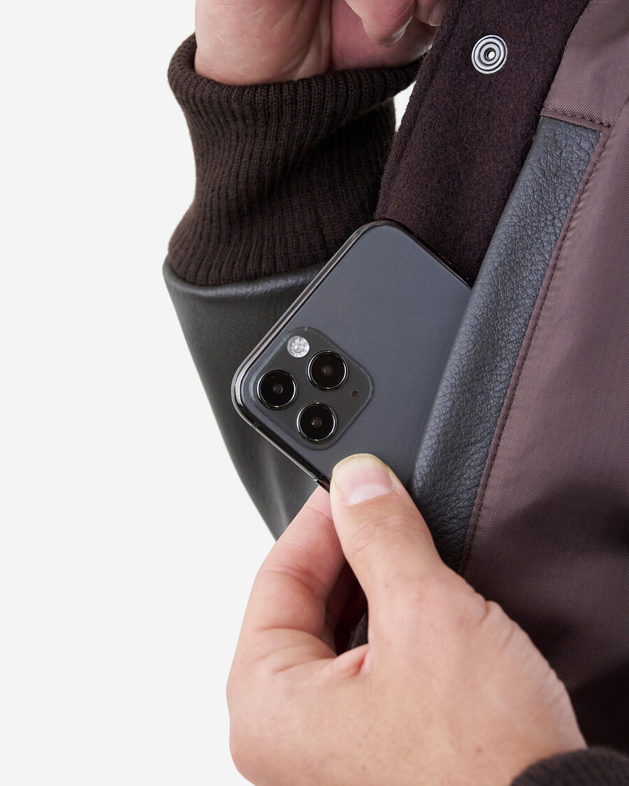 chaqueta universitaria clásica para hombre