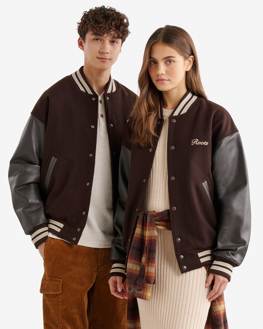 chaqueta universitaria vintage de mathews
