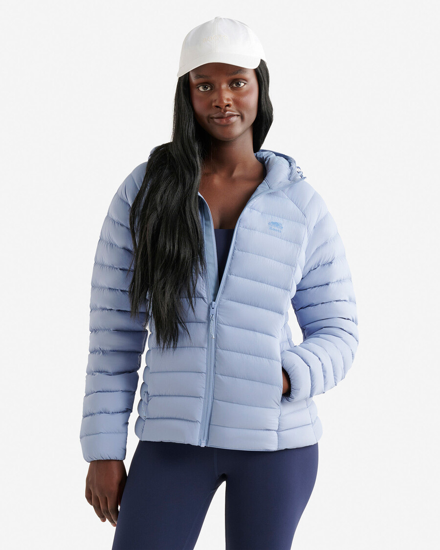 chaqueta plegable roots down