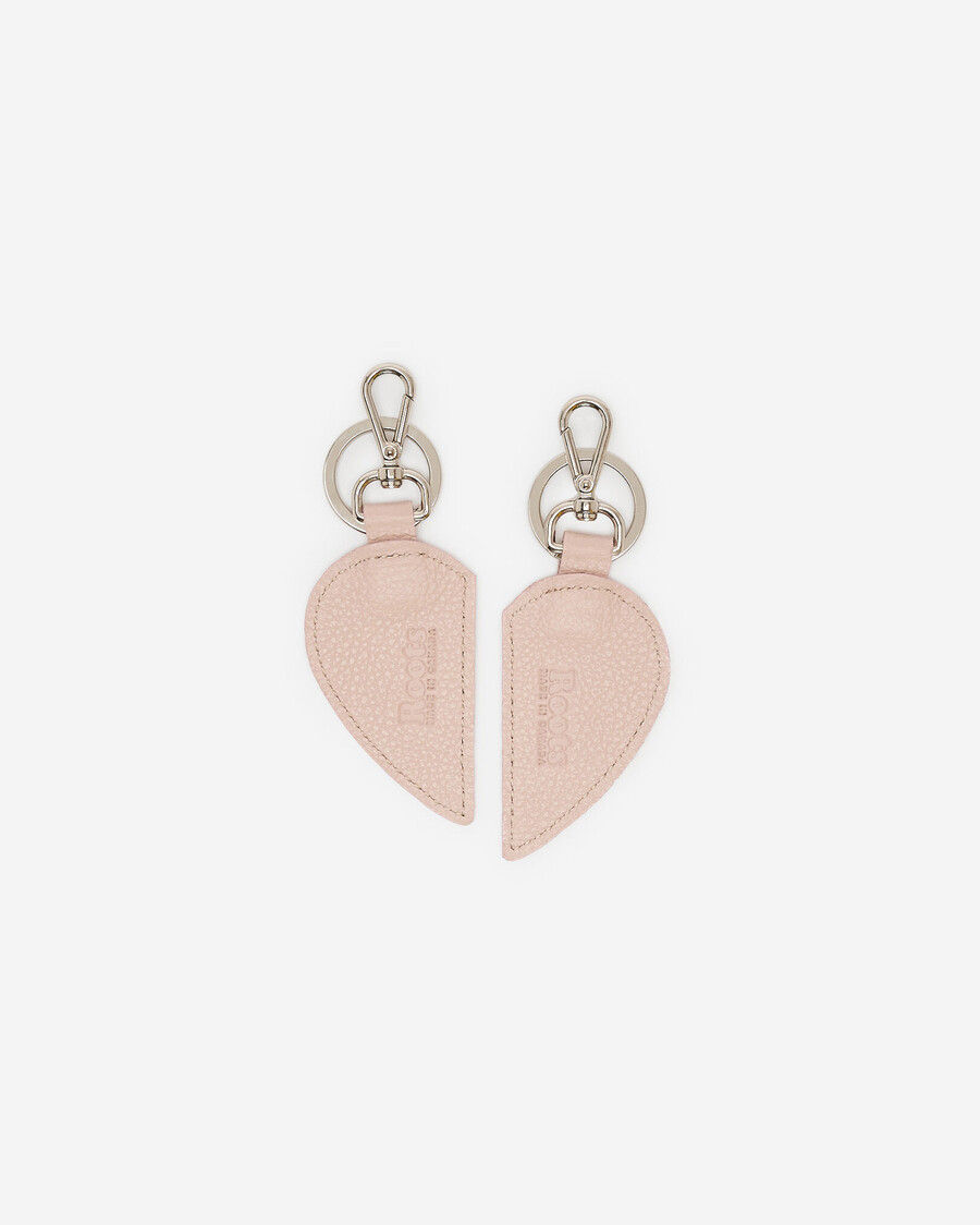 llavero doble corazón cervino