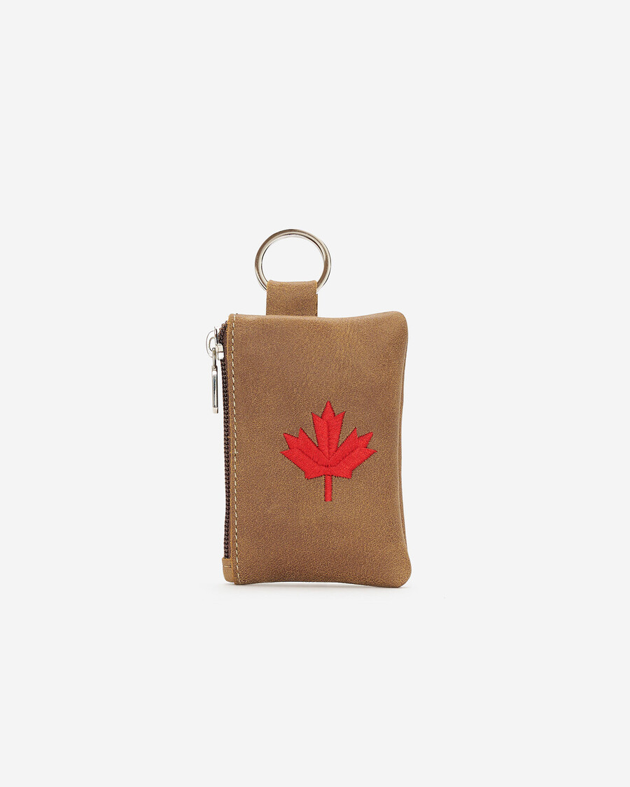 bolsa con cremallera superior de hoja de arce tribe