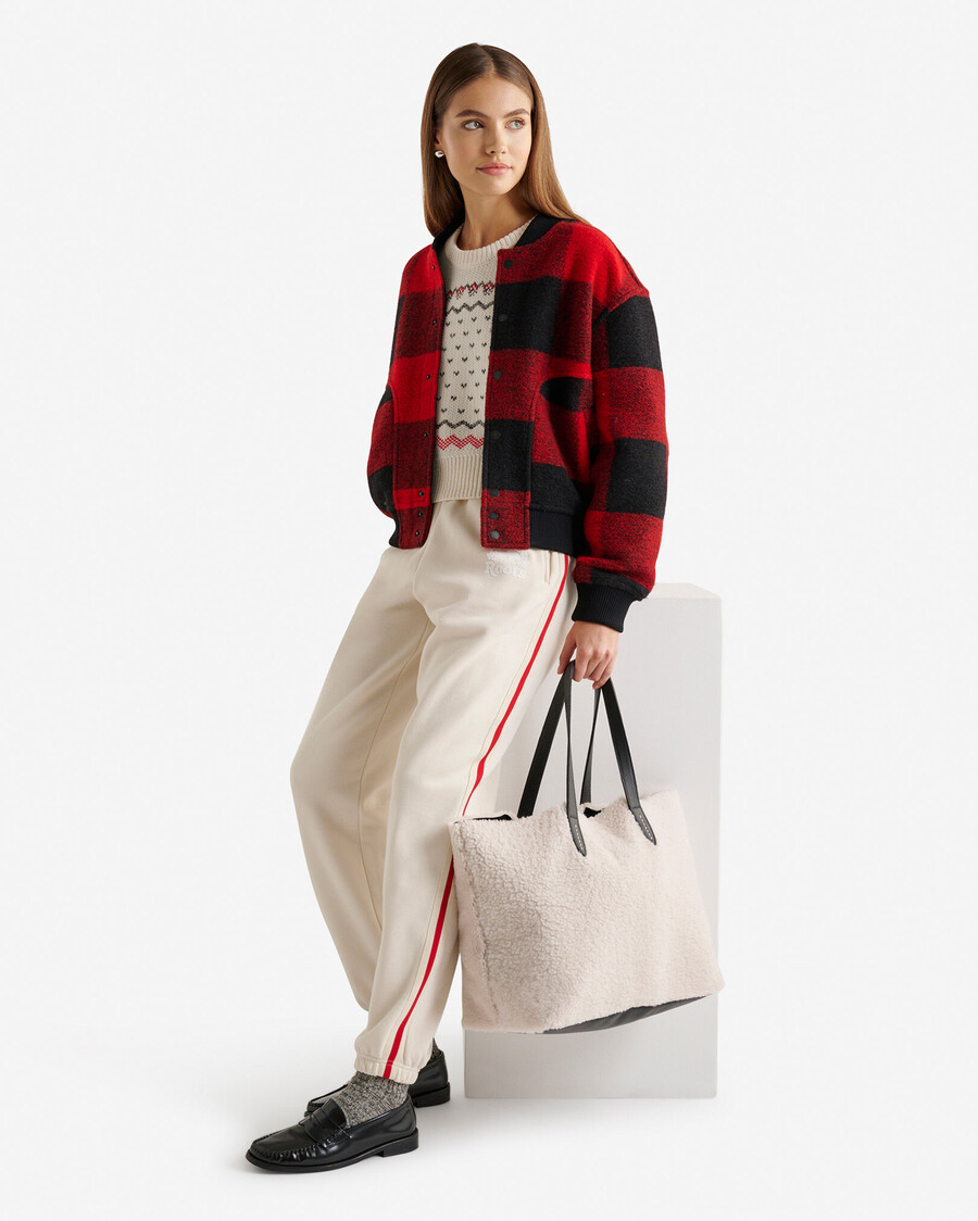 bolso de mano de piel de oveja