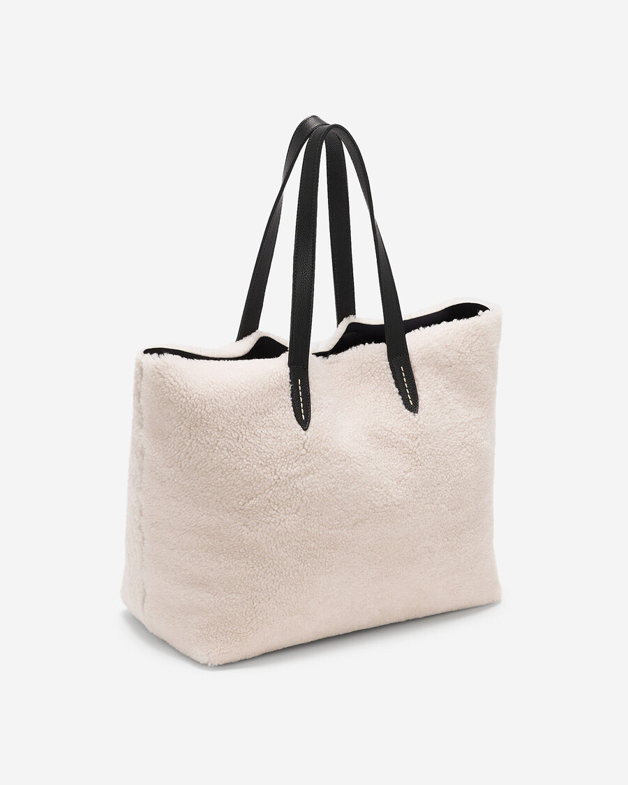 bolso de mano de piel de oveja