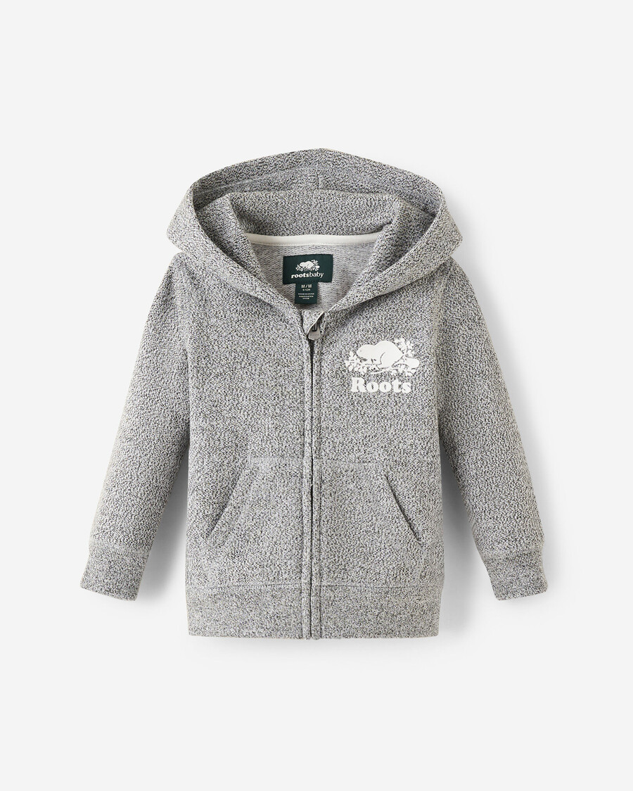 sudadera con capucha y cremallera completa original orgánica para bebé