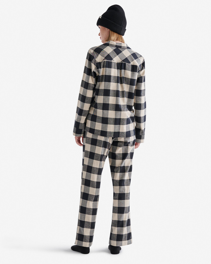 conjunto de pijama a cuadros para mujer