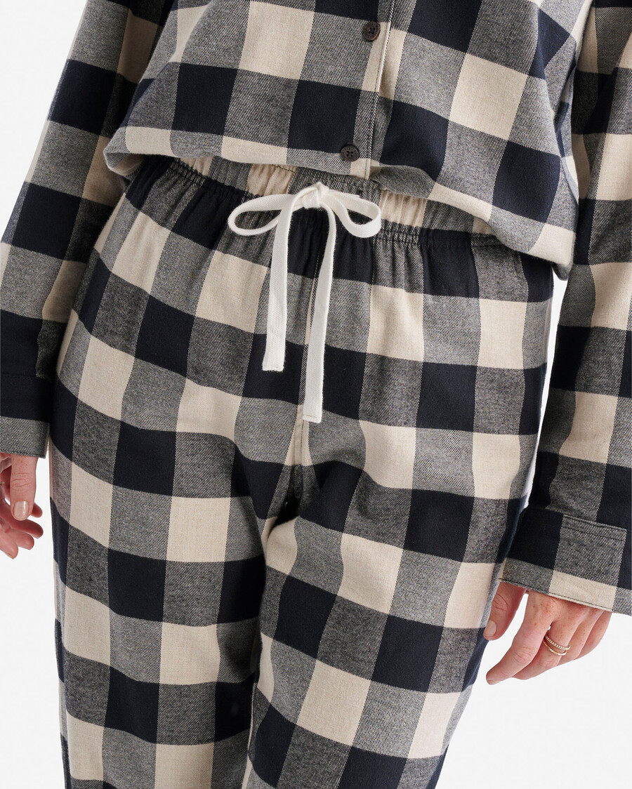 conjunto de pijama a cuadros para mujer