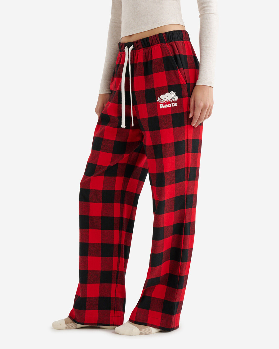 pantalón de pijama a cuadros para mujer