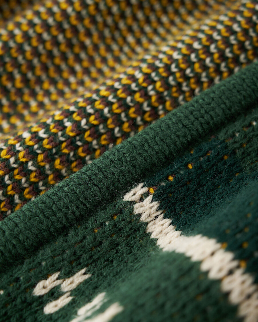 cárdigan fair isle con chal de cabina para niños pequeños