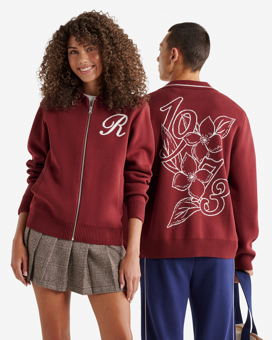 cárdigan con cremallera de jacquard de robson