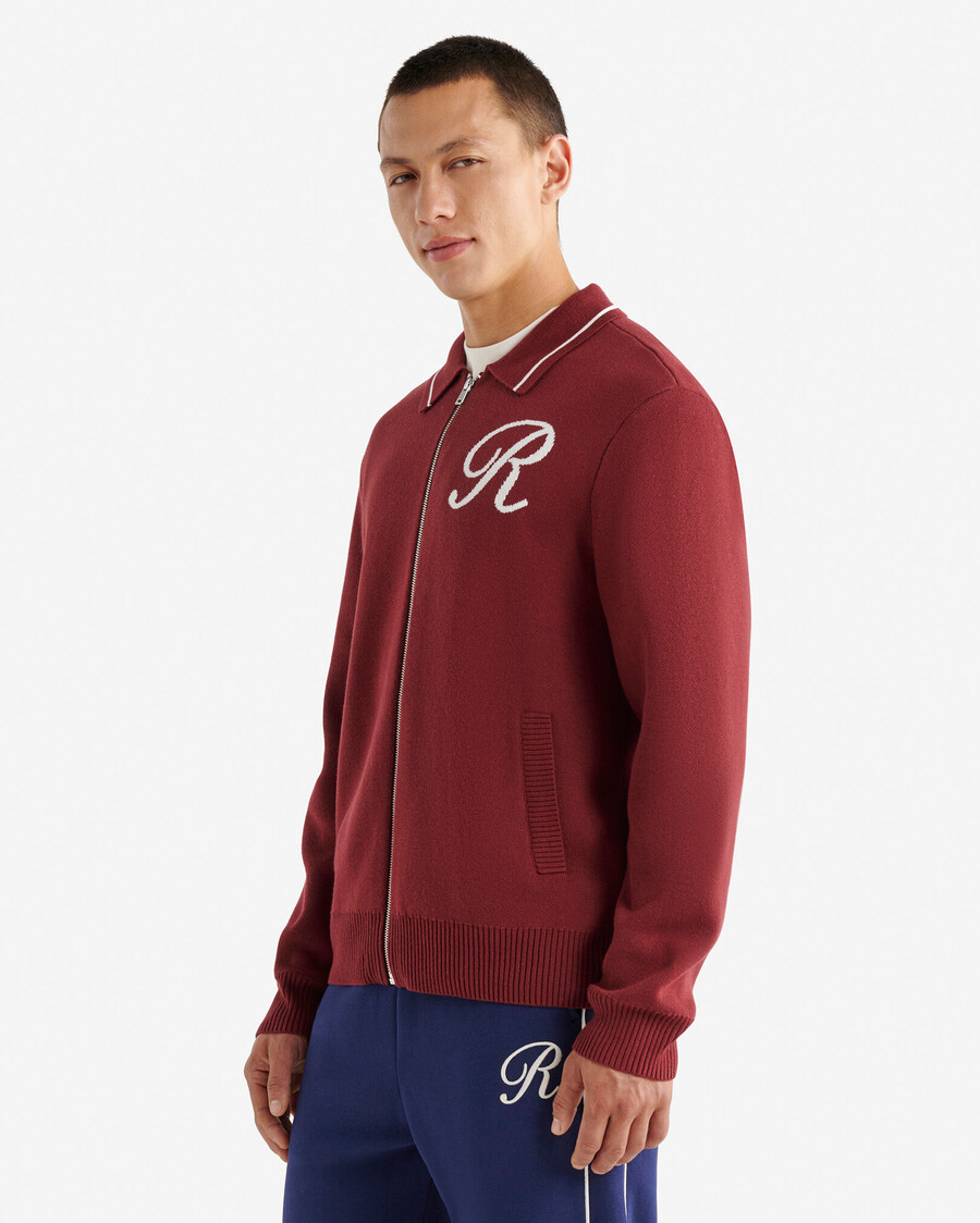 cárdigan con cremallera de jacquard de robson